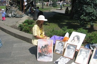 Летний заработки художников в Крыму